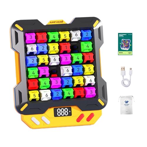 perfk Intelligentes elektronisches Sudoku-Spiel, Lernspielzeug, lustiges Spielzeug, Reisespiel, Feinmotorik-Mathe-Spielzeug, Denksport-Spielzeug für Jungen , Schwarz von perfk