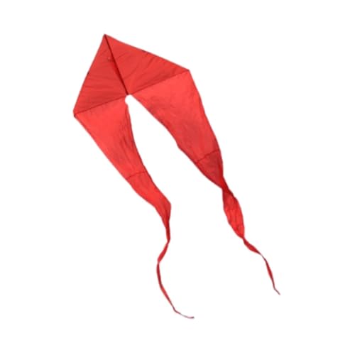 perfk Kinder Delta Kite Outdoor Spielzeug 21,3ft 650 cm Fliegender Spielzeug Geistergeformter Kite für Hof Geburtstag Geschenkplayground Kinder Jungen, Rot von perfk