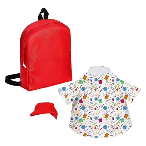 perfk Kostüm-Set für die Verandagans, bedruckt, mit Kleid, Hut und Rucksack, für den Schulanfang, süß, Outdoor-Dekoration, Gänse-Outfit für die Hofparty im perfk Kostüm-Set für die Verandagans, bedruckt, mit Kleid, Hut und Rucksack, für den Schulanfang, süß, Outdoor-Dekoration, Gänse-Outfit für die Hofparty im von perfk