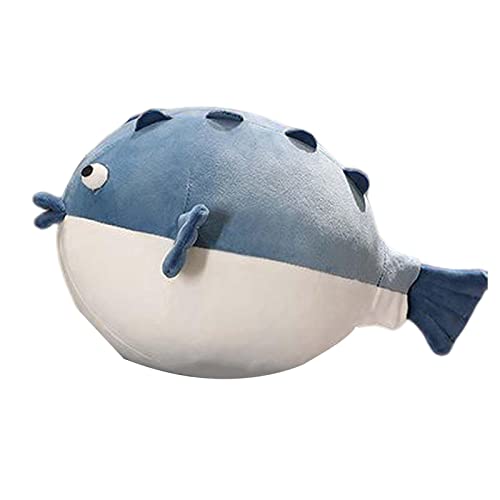 perfk Kugelfisch Plüschtier Geburtstagsgeschenk Dekor Entzückend für Halloween Auto Sofa, B 45cm von perfk