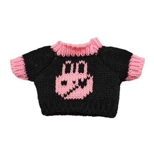 perfk Lockerer Pullover für Puppen, Puppenkleidung, Flexibilität, praktisches Basteln, Machen Sie Ihre Puppen, Puppenkostüme für 20-cm-Puppen für Kinder, Hasenkopf von perfk