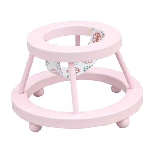 perfk Mini-Lernlernstuhl für Babys, Babyzimmer, Puppenmodell, Dekoration, Mini-Puppenwagen, Requisite, Mini-Hauszubehör für Geschenk-Kleinkinder, Rosa von perfk