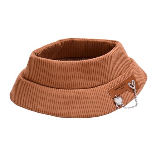 perfk Modepuppenhut, handgefertigtes Kleidungsaccessoire-Kostüm, Puppenmütze für 38 cm große Puppen, Mädchenpuppen, Thanksgiving-Geschenke, Braun von perfk