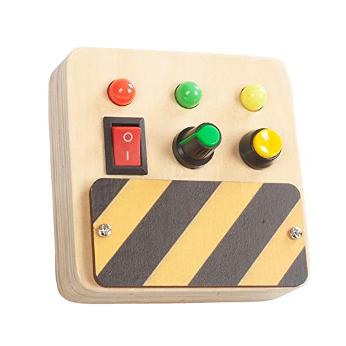 perfk Montessori Sensory Busy Boards Zubehör LED Lichtschalter Kind Busy Board DIY Erkenntnisspiel Frühes Lernspielzeug Sensorisches Spielzeug, Stil A von perfk