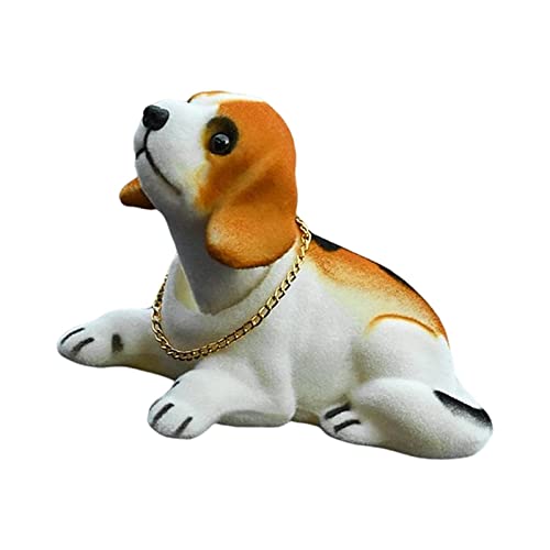 perfk Niedliche Wackelkopf-Hunde-Simulation Wackelkopf-Hund Wackelhund-Hündchen-Figur Modell für Auto-Armaturenbrett-Tischplatte Ornament Dekoration, Beagle perfk Niedliche Wackelkopf-Hunde-Simulation Wackelkopf-Hund Wackelhund-Hündchen-Figur Modell für Auto-Armaturenbrett-Tischplatte Ornament Dekoration, Beagle von perfk