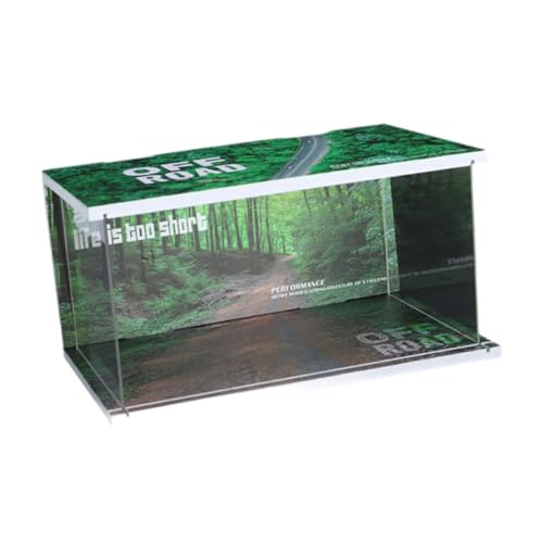 perfk Parkplatz-Vitrine im Maßstab 1:32, Ausstellungsständer für Automodell, Spielzeugschutz, Geschenke für Kinder und Erwachsene, Druckguss-Autogarage für, Wald perfk Parkplatz-Vitrine im Maßstab 1:32, Ausstellungsständer für Automodell, Spielzeugschutz, Geschenke für Kinder und Erwachsene, Druckguss-Autogarage für, Wald von perfk