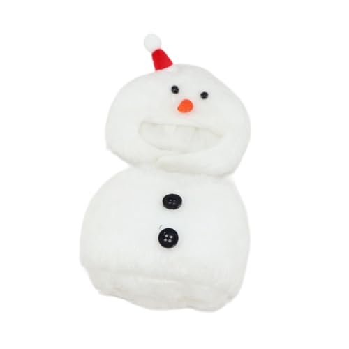 perfk Plüschfigur Schneemann-Outfit, zum Anziehen, Basteln Sie Ihre eigene Puppenkleidung für Vorstellungskraft, Flexibilität, Koordination, 17 cm, ohne Schal von perfk