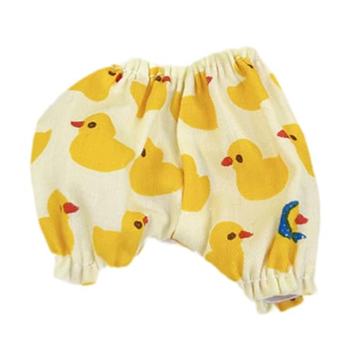 perfk Plüschpuppe, kurze Hose, Verkleidung, Fantasie für Kinder, Foto-Requisiten, Anhängerpuppe, Puppen zum Selbermachen, Puppenkleidung für 17 cm große, Ente von perfk