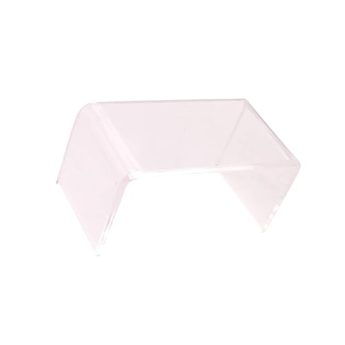 perfk Puppenhaus Couchtisch Miniatur Tee Beistelltisch Boden Schreibtisch Transparent Miniatur Schreibtisch Mini Schreibtisch Puppenhaus DIY Zubehör von perfk