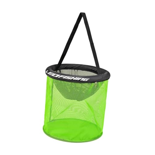 perfk Schwimmendes Fischernetz, Faltbarer Angelkäfig, robuster tragbarer Köder-Aufbewahrungskäfig für den Außenbereich, 35cm perfk Schwimmendes Fischernetz, Faltbarer Angelkäfig, robuster tragbarer Köder-Aufbewahrungskäfig für den Außenbereich, 35cm von perfk