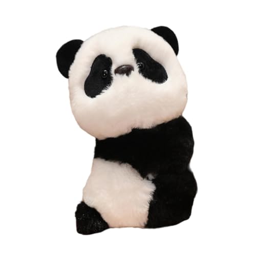 perfk Tierarmband Plüschtier Stofftier Weiches Cartoon-Partygeschenk Entzückende Geschenke Interaktive Tierspielzeugfiguren, Weißer Schwarzer Panda von perfk