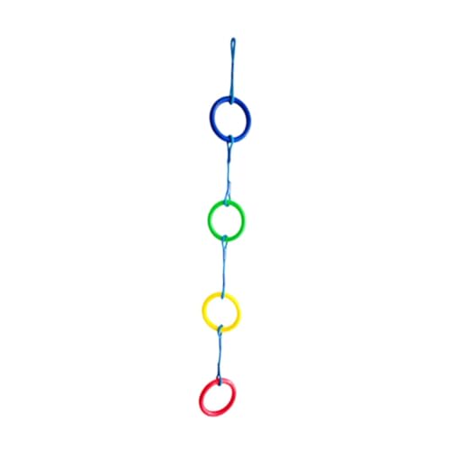 perfk Übungsseil-Spielplatz-Kletterring-Set, Bunte Gymnastikschaukel zum Klettern im Hinterhof von perfk