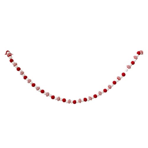 perfk Weihnachtsgirlande mit Filzkugeln, Girlande, Weihnachtsbaumdekoration, weiße Kugelgirlande für den Innen- und Außenbereich, Geburtstagsparty, perfk Weihnachtsgirlande mit Filzkugeln, Girlande, Weihnachtsbaumdekoration, weiße Kugelgirlande für den Innen- und Außenbereich, Geburtstagsparty, von perfk