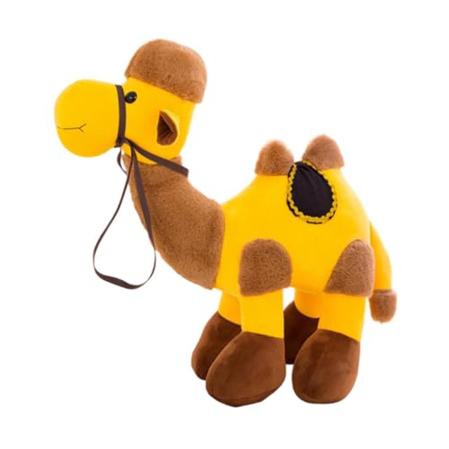 perfk Wüstenkamele-Plüschtier, süße Tierpuppe mit Doppelhöcker, Heimdeko, Cartoon-Stofftier, Plüschpuppe, Spielzeug für Jungen und Mädchen, 30cm von perfk