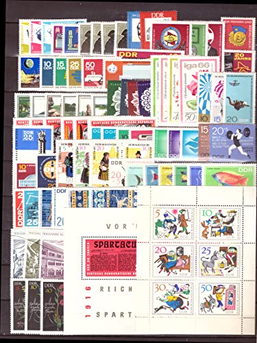 philaseum Briefmarken DDR Jahrgang 1966, Postfrisch - komplett von philaseum