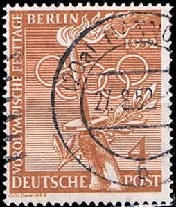 philaseum Briefmarken Berlin 1952, Mi.Nr. 88 Vorolympische Festtage, Gestempelt von philaseum