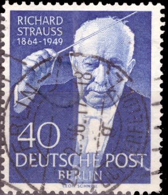 philaseum Briefmarken Berlin 1954, Mi.Nr. 124 Richard Strauss, Gestempelt (Mi. 4,50 EUR) von philaseum