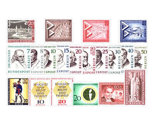 philaseum Briefmarken Berlin Jahrgang 1957, Postfrisch - komplett philaseum Briefmarken Berlin Jahrgang 1957, Postfrisch - komplett von philaseum