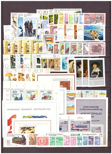 philaseum Briefmarken DDR, Jahrgang 1980, Postfrisch - komplett von philaseum