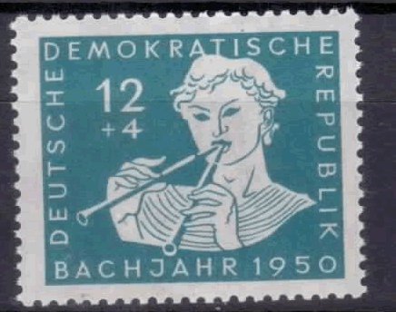 philaseum Briefmarken DDR 1950, Mi. Nr. 256, 200. Todestag von Johann Sebastian Bach, Postfrisch (Mi. 8 EUR) von philaseum