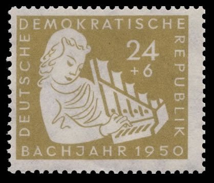 philaseum Briefmarken DDR 1950, Mi. Nr. 257, 200. Todestag von Johann Sebastian Bach, Postfrisch (Mi. 8 EUR) von philaseum