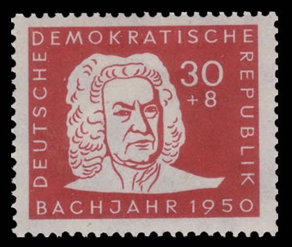 philaseum Briefmarken DDR 1950, Mi. Nr. 258, 200. Todestag von Johann Sebastian Bach, Postfrisch (Mi. 12 EUR) von philaseum