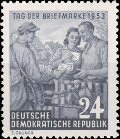philaseum Briefmarken DDR 1953, Mi.Nr. 396, Tag der Briefmarke Postfrisch philaseum Briefmarken DDR 1953, Mi.Nr. 396, Tag der Briefmarke Postfrisch von philaseum