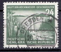 philaseum Briefmarken DDR 1954, Mi.Nr. 431, Hochwassergeschädigte, Gestempelt von philaseum