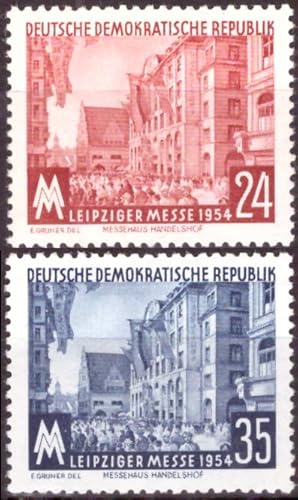 philaseum Briefmarken DDR 1954, Mi.Nr. 433-434, Herbstmesse, Postfrisch von philaseum