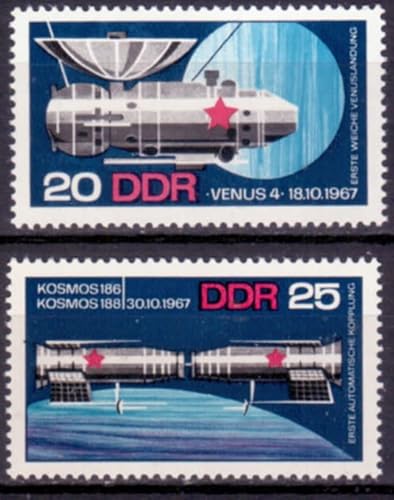 philaseum Briefmarken DDR 1968, Mi. Nr. 1341-1342, sowjetische Raumfahrt, Postfrisch philaseum Briefmarken DDR 1968, Mi. Nr. 1341-1342, sowjetische Raumfahrt, Postfrisch von philaseum