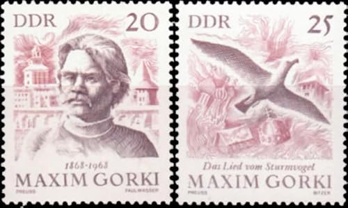philaseum Briefmarken DDR 1968, Mi. Nr. 1351-1352, Maxim Gorkij, Postfrisch philaseum Briefmarken DDR 1968, Mi. Nr. 1351-1352, Maxim Gorkij, Postfrisch von philaseum