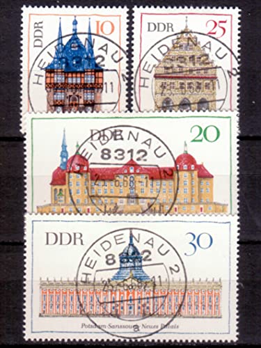 philaseum Briefmarken DDR 1968, Mi. Nr. 1379-1382, Bedeutende Bauwerke (II). gestempelt (Mi. 2,50 EUR) von philaseum