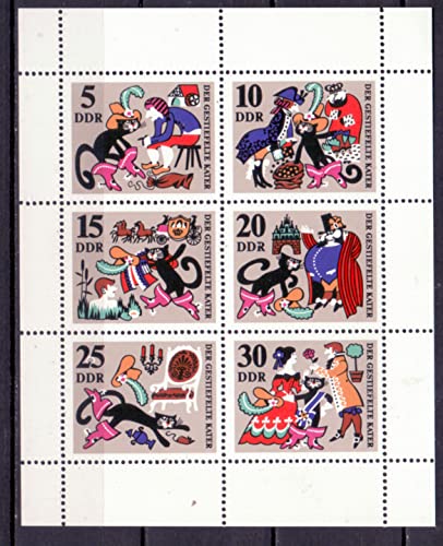 philaseum Briefmarken DDR 1968, Mi. Nr. 1426-1431 Kleinbogen, Märchen (III). Postfrisch von philaseum