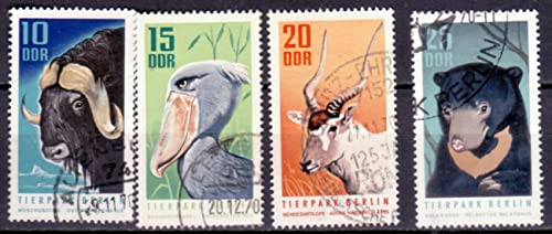 philaseum Briefmarken DDR 1970, Mi.Nr. 1617-1620, Tierpark Berlin. Gestempelt philaseum Briefmarken DDR 1970, Mi.Nr. 1617-1620, Tierpark Berlin. Gestempelt von philaseum