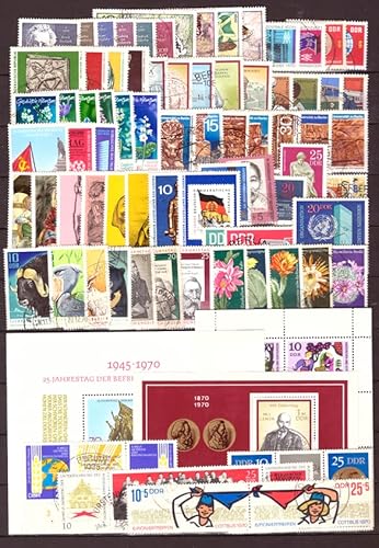 philaseum Briefmarken DDR Jahrgang 1970 komplett, Gestempelt philaseum Briefmarken DDR Jahrgang 1970 komplett, Gestempelt von philaseum