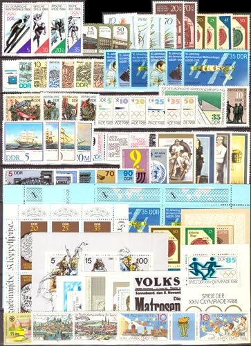 philaseum Briefmarken DDR Jahrgang 1988, Postfrisch - komplett von philaseum