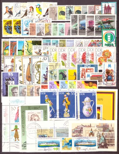 philaseum Briefmarken DDR kompletter Jahrgang 1979, Mi. Nr.: 2388-2477, Block 54-56, Gestempelt philaseum Briefmarken DDR kompletter Jahrgang 1979, Mi. Nr.: 2388-2477, Block 54-56, Gestempelt von philaseum