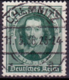 philaseum Briefmarken Deutsches Reich 1936, Mi.Nr. 608, Otto von Guericke, Gestempelt von philaseum