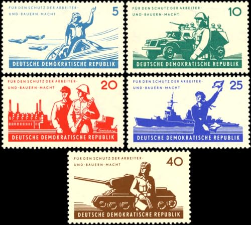 philaseum Briefmarken: DDR 1962 Mi.Nr. 876-880, 6 Jahre Nationale Volksarmee, Postfrisch von philaseum