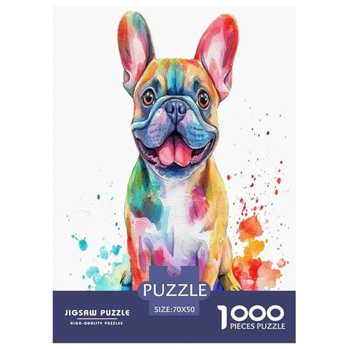 Französische BullHundge Puzzle 1000 Teile Schwer Puzzle Spielzeug Lernspiel Impossible Herausforderungsspielzeug Für Erwachsene Kinder 70x50cm/1000pcs Französische BullHundge Puzzle 1000 Teile Schwer Puzzle Spielzeug Lernspiel Impossible Herausforderungsspielzeug Für Erwachsene Kinder 70x50cm/1000pcs von phszbzs