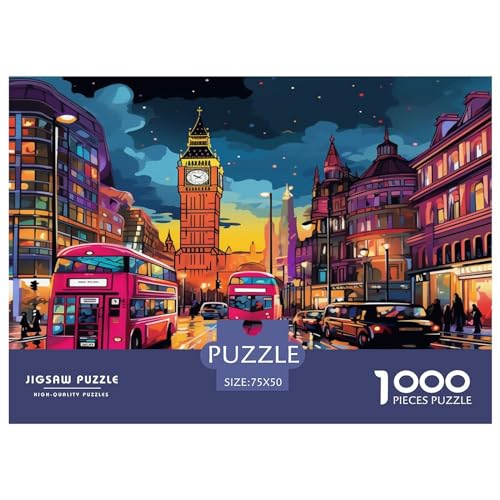 London Tower Bridge Puzzle 1000 Teile Puzzle Für Erwachsene Und Kinder Ab 14 Jahren Puzzel 1000pcs (75x50cm) von phszbzs