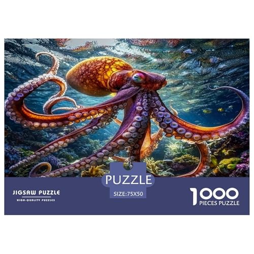 Oktopus Puzzlespiel 1000 Teile Puzzle Für Erwachsene Und Kinder Ab 14 Jahren, Puzzle Erwachsenen Puzzlespi Puzzel 1000pcs (75x50cm) von phszbzs