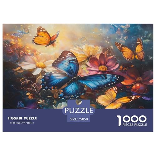 Schmetterling Puzzlespiel 1000 Teile Puzzle Für Erwachsene Und Kinder Ab 14 Jahren, Puzzle-Motiv Erwachsenen Puzzlespiel Puzzel 1000pcs (75x50cm) von phszbzs