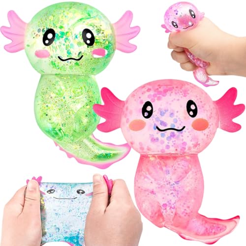 Axolotl Spielzeug, Axolotl, Squeeze Toy, Squishy Sensorische Stress Axolotl Spielzeug Für Kinder Und Erwachsene, Animagic Axolotl von phxdance