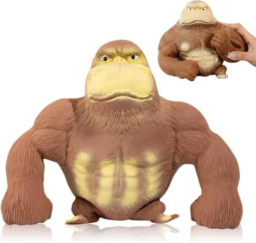 Gorila Suave Juguete, Stressabbau Spielzeug, Gorilla Stress Toy, Stretch Gorilla, Adecuado para OcioEntretenimiento,Geeignet für Kinder und Erwachsene von phxdance