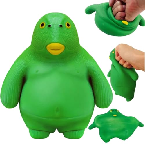 Grüner Fisch Sensory Spielzeug, Squeeze Toy, Squishy Stress Spielzeug, Grüner Monsterfisch Squeeze Spielzeug, Anti-Stress Squeeze Toy von phxdance