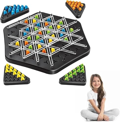 Triggle Game, Chain Triangle Chess Game, Triggle Spiel, Kettendreieck-Schachspiel, 2 Bis 4 Spieler, Knot Logic Spiel, Klassische Desktop-Brettspiele von phxdance