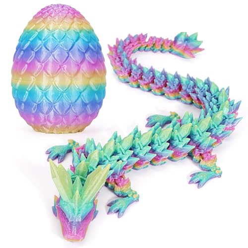 phxdance Drachen Spielzeug, Erwachsene Kinder Geschenke Spielzeug, 3D Gedruckter Beweglicher Drachen Spielzeug Ostern Geschenke Kinder (P6) von phxdance