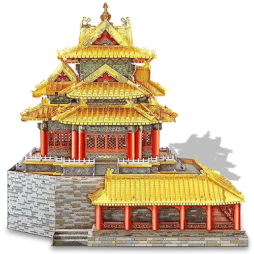 Piececool 3D Puzzle Metall Architecture Dachgeschossgebäude, 3D Metall Puzzle für 340 Edelstahl, Ganzes Metall, 1:1 Wiederherstellen, Geburtstagsgeschenk, Modellbausatz Erwachsene, 425 Teile von piececool