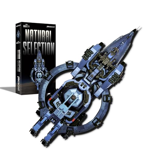 Piececool 3D Puzzle Metall Raumschiff Natürliche Auslese, DREI-Körper Weltraumkampfschiff Handwerk Modellbausätze für 340 Edelstahl, 3D Puzzles Modellbausatz Erwachsene, Geschenk, Dekoration von piececool